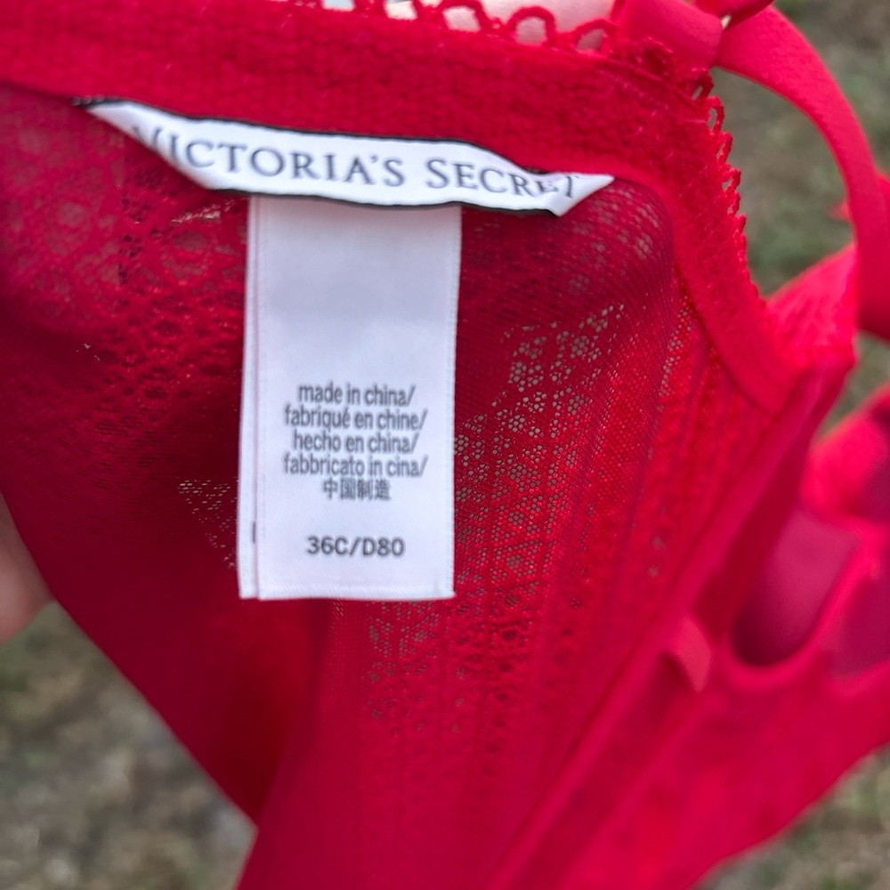 Victoria's Secret Red Corset top 36C. - Picture 7 of 8